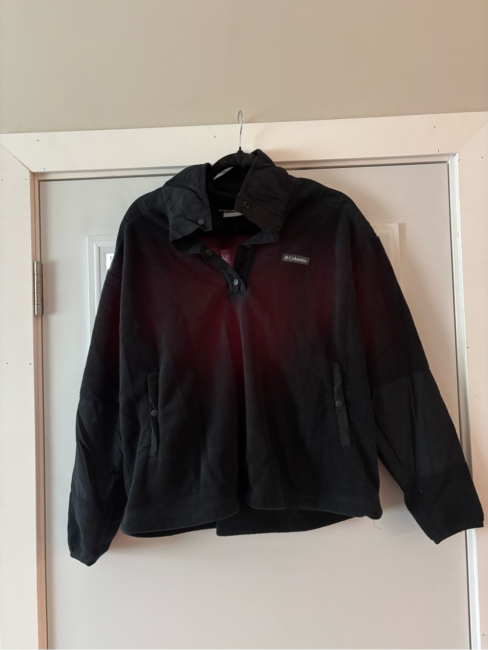 Columbia Black Pullover Fleece Jacket